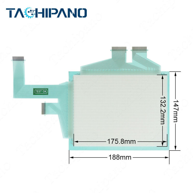 Plastic case cover for Omron NS8-TV11B-V1 NS8TV11BV1 with Protective film+Touch screen panel glass
