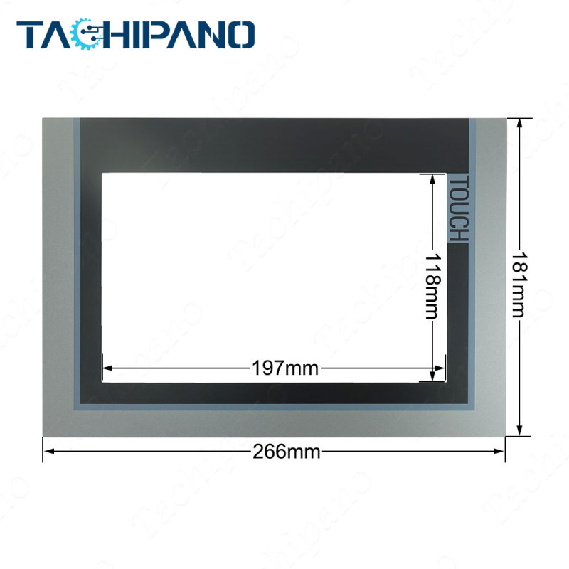 Touch screen glass panel for 6AG1124-0JC01-4AX0 6AG1 124-0JC01-4AX0 Siemens SSIPLUS HMI TP900 Comfort with Protective film