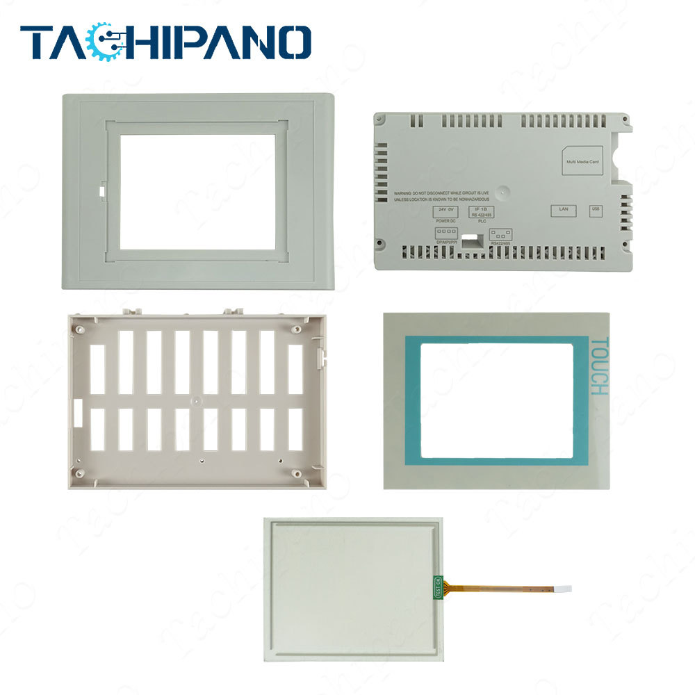Touch screen panel for TP177 6" 6AV6642-0BA01-1AX1 6AV6 642-0BA01-1AX1 with Front overlay, LCD screen, Plastic Case Cover