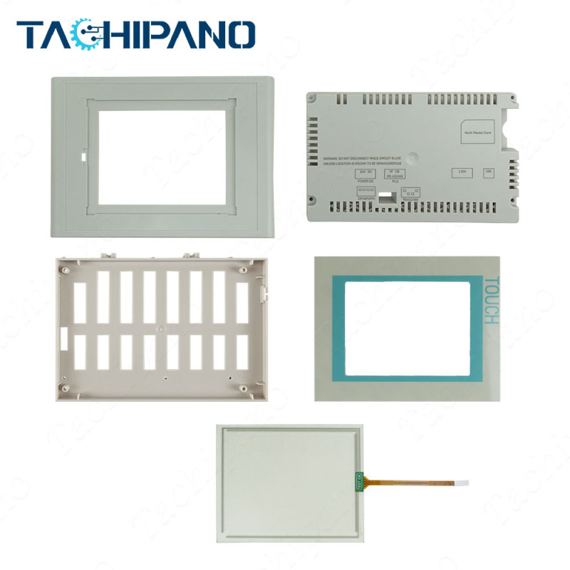 Touch screen panel for TP177 6" 6AV6653-2BA01-3AA0 6AV6 653-2BA01-3AA0 with Front overlay, LCD screen, Plastic Case Cover