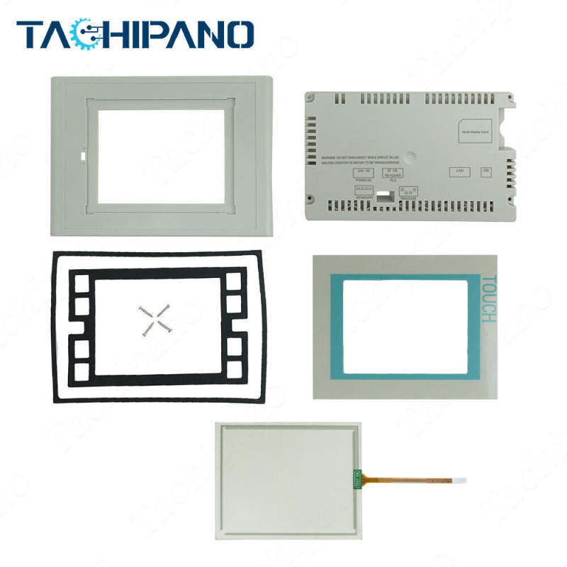 Touch screen panel for TP177 6" 6AG1642-0BC01-4AX1 6AG1 642-0BC01-4AX1 with Front overlay, LCD screen, Plastic Case Cover