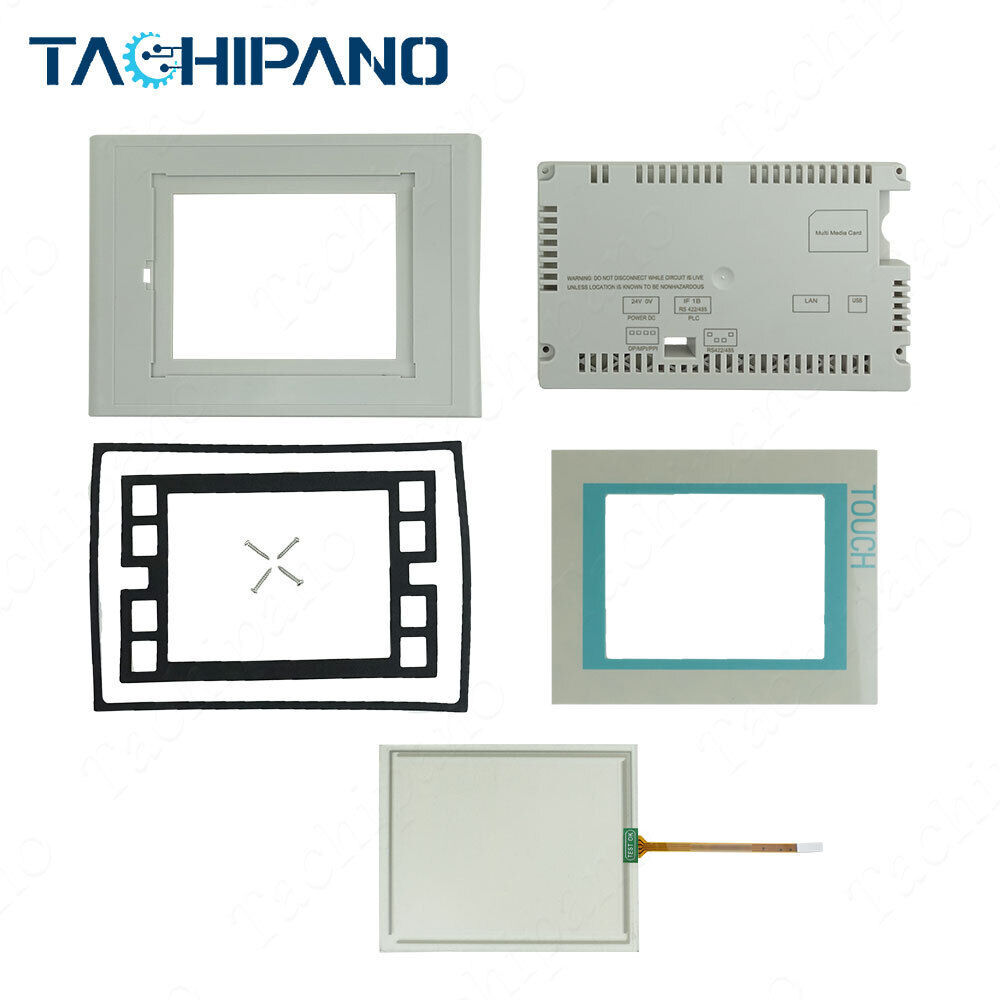 Touch screen panel for TP177 6" 6AV6642-5BA00-0PS0 6AV6 642-5BA00-0PS0 with Front overlay, LCD screen, Plastic Case Cover