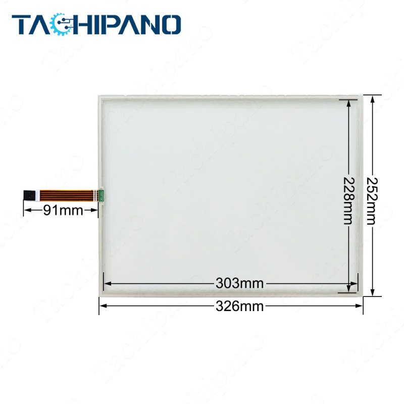 Touch panel with Front overlay for 6AG1647-0AG11-4AX0 6AG1 647-0AG11-4AX0 SIPLUS HMI TP1500 Basic Color PN