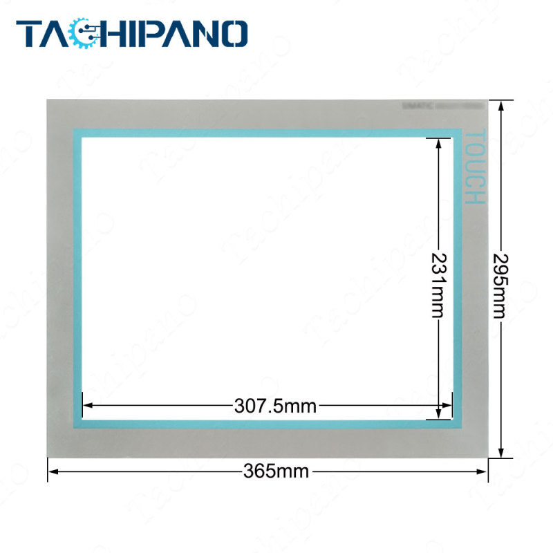 Touch panel with Front overlay for 6AG1647-0AG11-4AX0 6AG1 647-0AG11-4AX0 SIPLUS HMI TP1500 Basic Color PN