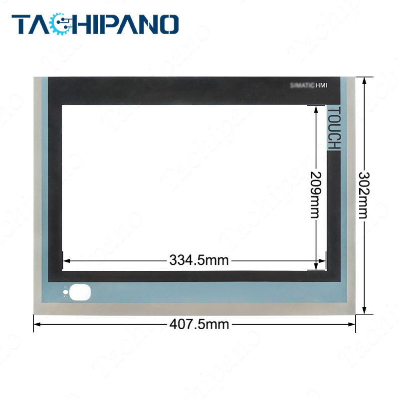 Touch Screen Panel Glass with Front overlay for 6AV7240-3BK04-3AM0 6AV7 240-3BK04-3AM0 SIMATIC IPC 477D, 15&quot;