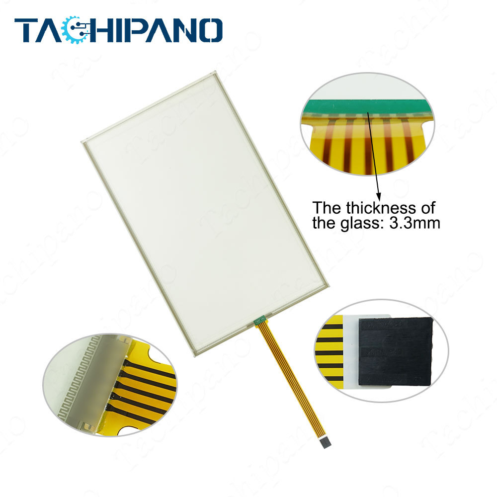 Touch Screen Panel Glass with Front overlay for 6AG1124-0QC02-4AX0 6AG1 124-0QC02-4AX0 SIPLUS HMI TP1500 Comfort