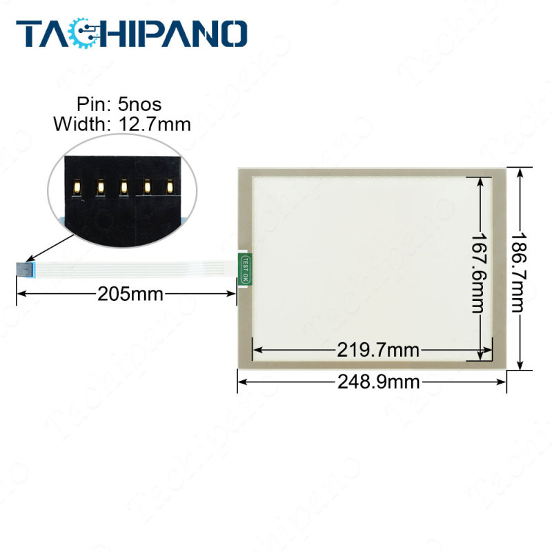6AV3627-6QL00-1BC0 for Touch Screen Panel Glass with Protective film 6AV3 627-6QL00-1BC0 OEM TP27 10.4&quot;