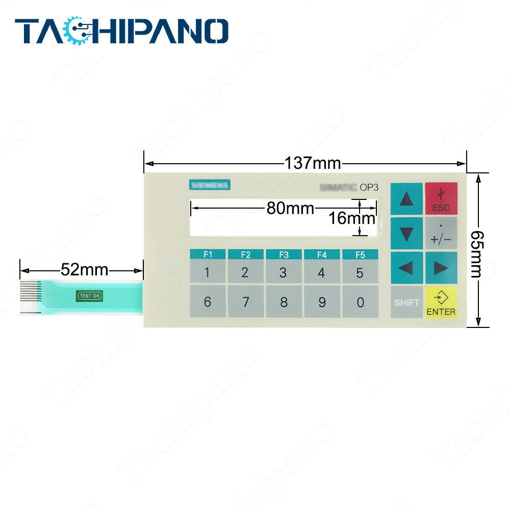 6AV3503-1DB10 OP3 for Membrane keypad switch keyboard 6AV3 503-1DB10 Operator Panel OP3