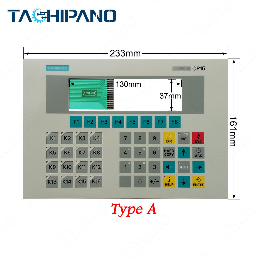 6AV3515-1EB00 6AV3515-1EB00-Z OP15 for Membrane keypad Keyboard 6AV3 515-1EB00 6AV3 515-1EB00-Z