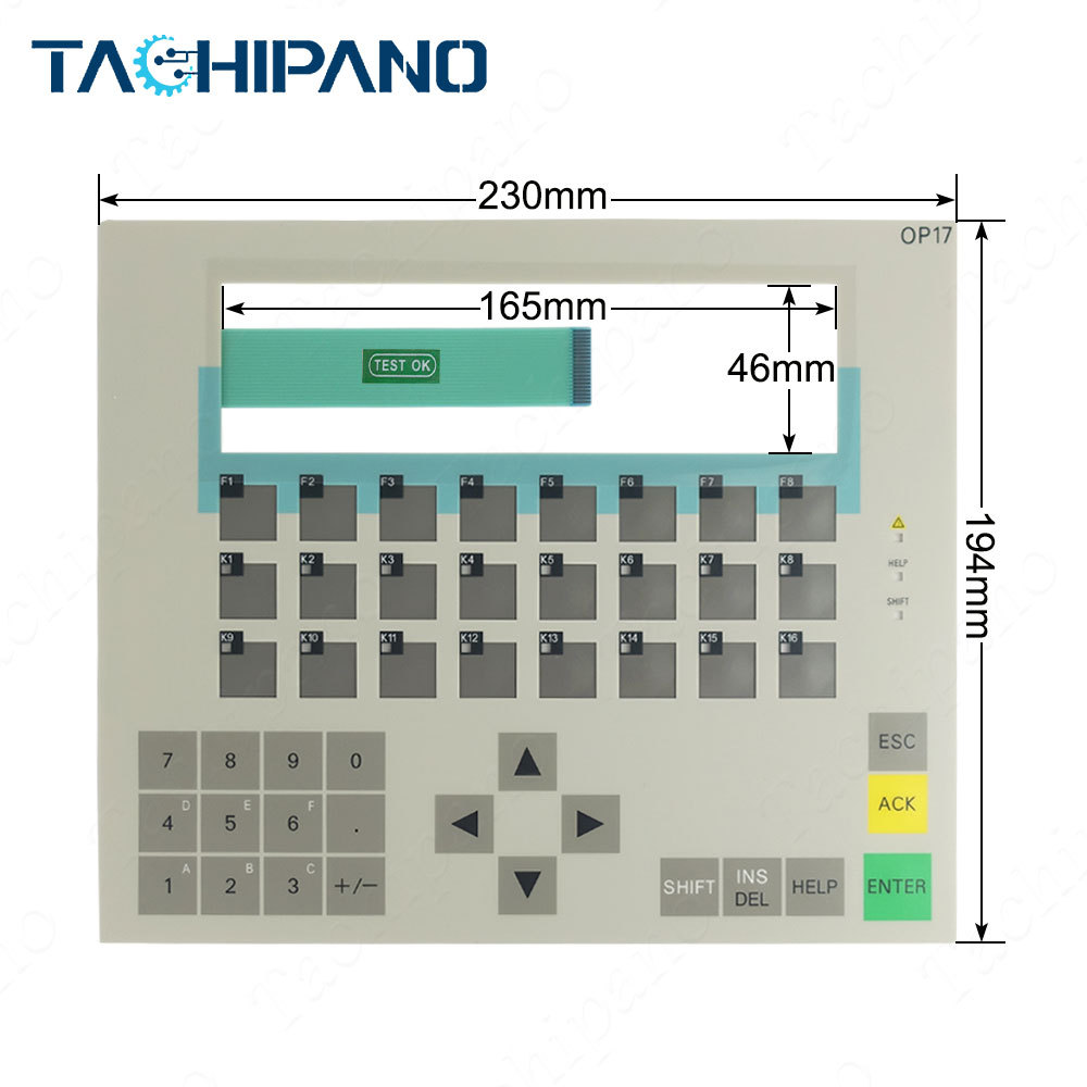 6AV3617-4EB12-0AA0 Plastic Case Cover for 6AV3 617-4EB12-0AA0 OP17 with Membrane keypad Keyboard