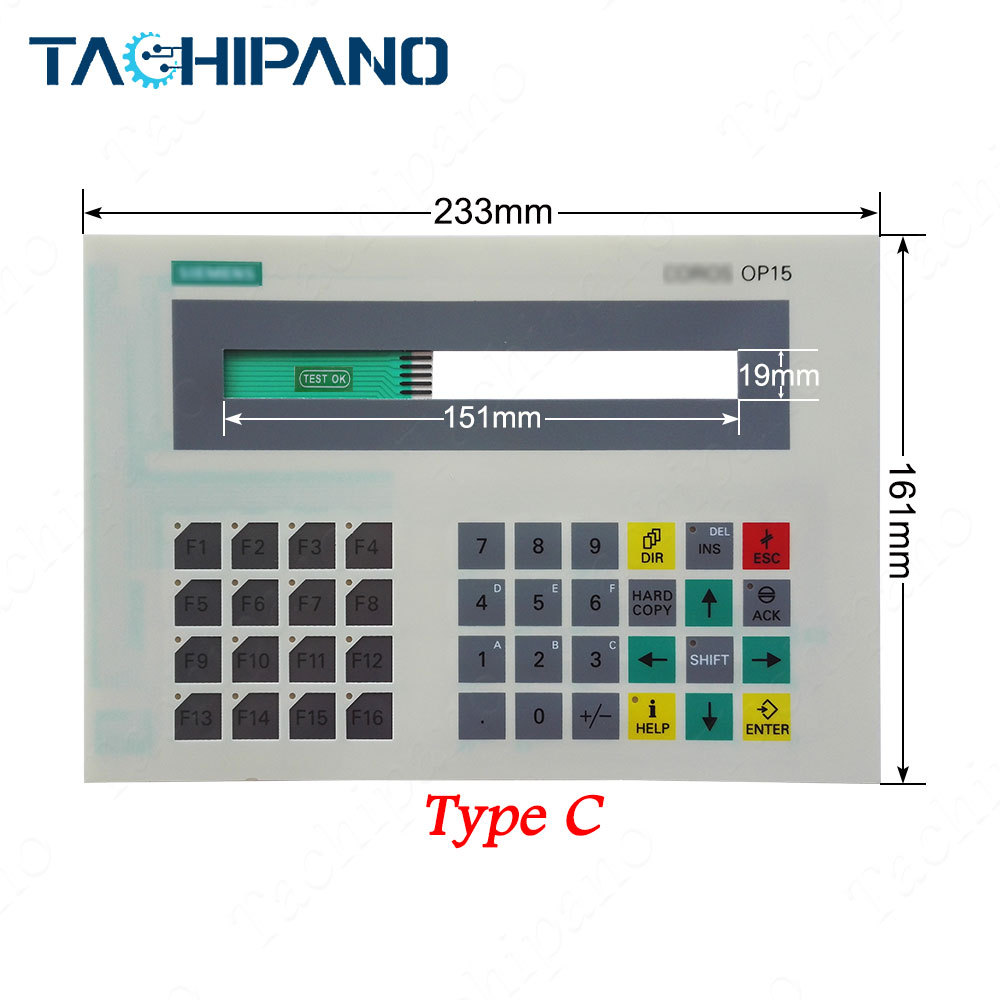 6AV3515-1EB00 6AV3515-1EB00-Z OP15 for Membrane keypad Keyboard 6AV3 515-1EB00 6AV3 515-1EB00-Z