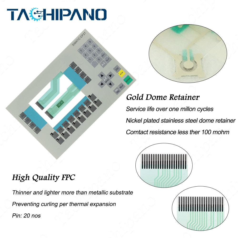 6AV3627-1LK00-0AX0 for Membrane Keypad 6AV3 627-1LK00-0AX0 OPERATOR PANEL OP27 for Switch Keyboard