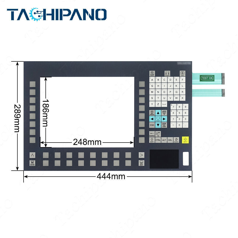 6FC5203-0AF02-0AA2 FOR Membrane keypad keyboard switch 6FC5 203-0AF02-0AA2 SINUMERIK operator panel front OP 012T; 12.1" TFT