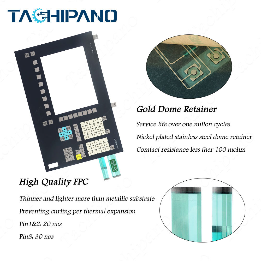 6FC5203-0AF00-0AA1 FOR SINUMERIK operator panel front OP 010, 10.4" TFT Membrane keypad keyboard switch 6FC5 203-0AF00-0AA1