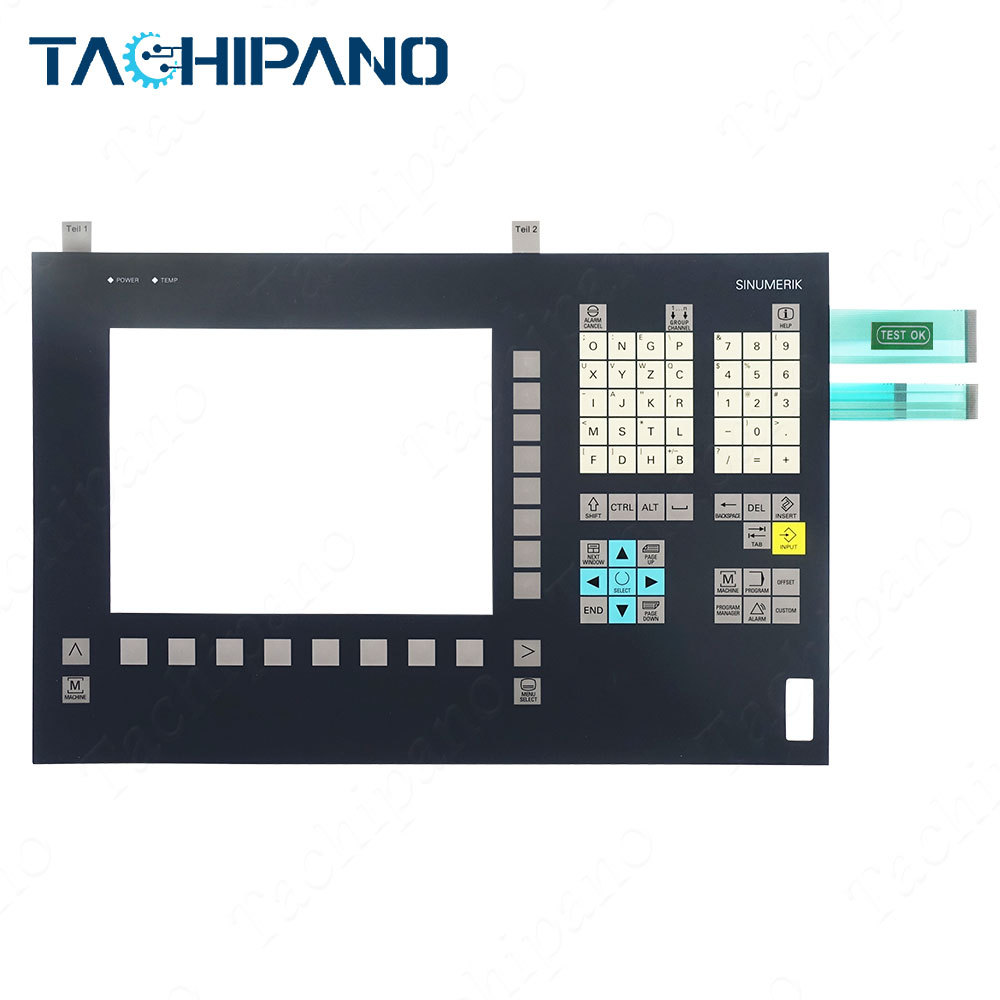 6FC5203-0AF00-0AA1 FOR SINUMERIK operator panel front OP 010, 10.4" TFT Membrane keypad keyboard switch 6FC5 203-0AF00-0AA1