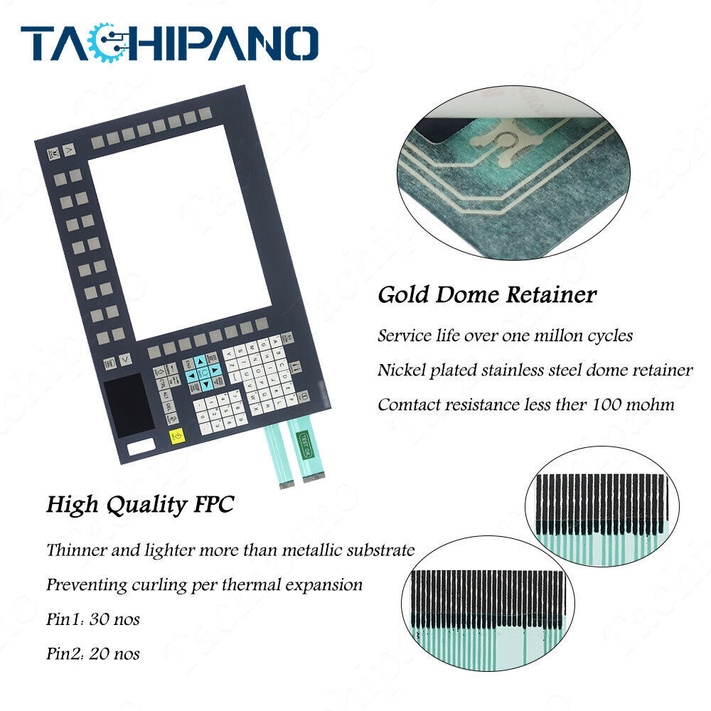 6FC5203-0AF02-0AA2 FOR Membrane keypad keyboard switch 6FC5 203-0AF02-0AA2 SINUMERIK operator panel front OP 012T; 12.1" TFT