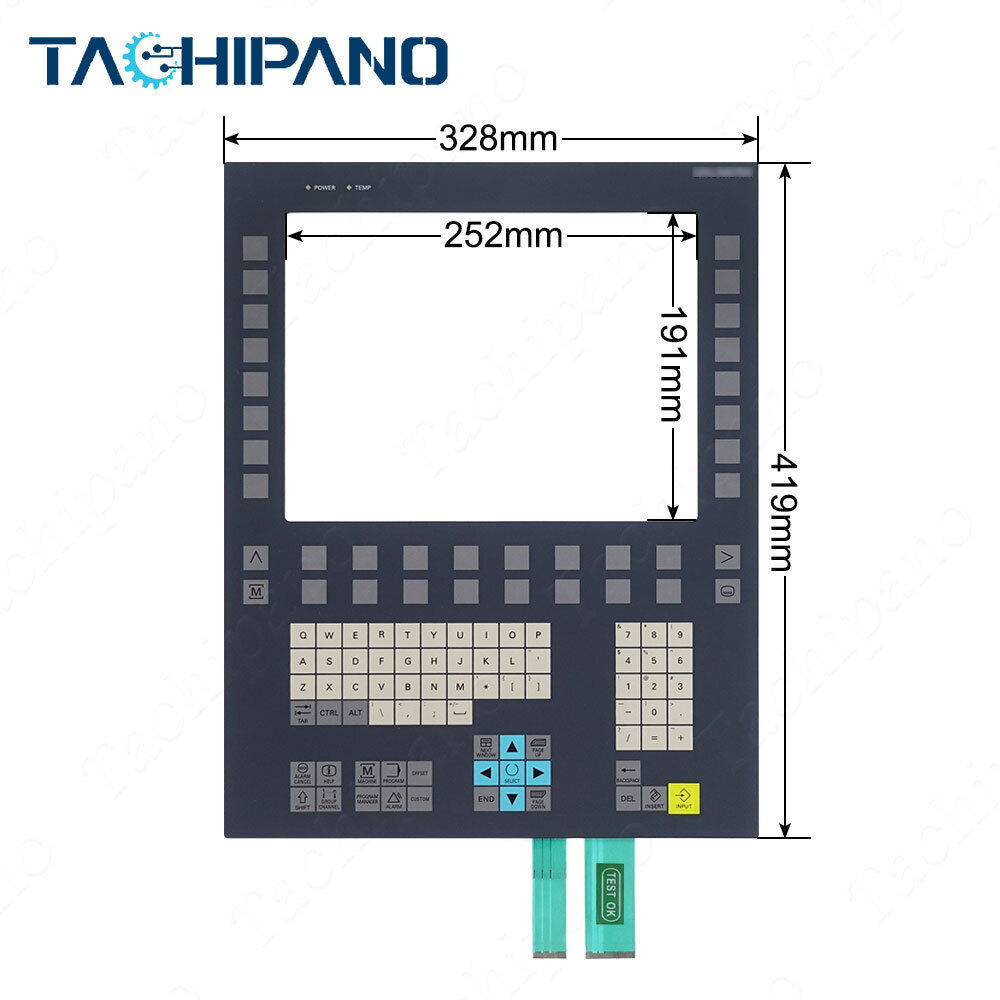 6FC5203-0AF06-1AA0 FOR Membrane keypad keyboard switch 6FC5 203-0AF06-1AA0 SINUMERIK operator panel front OP 012T; 12.1" TFT