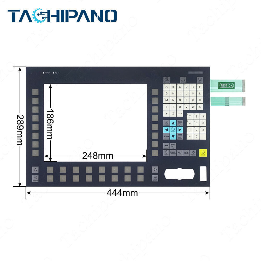 6FC5203-0AF02-0AA0 FOR Membrane keypad keyboard switch 6FC5 203-0AF02-0AA0 SINUMERIK operator panel front OP 012T; 12.1" TFT