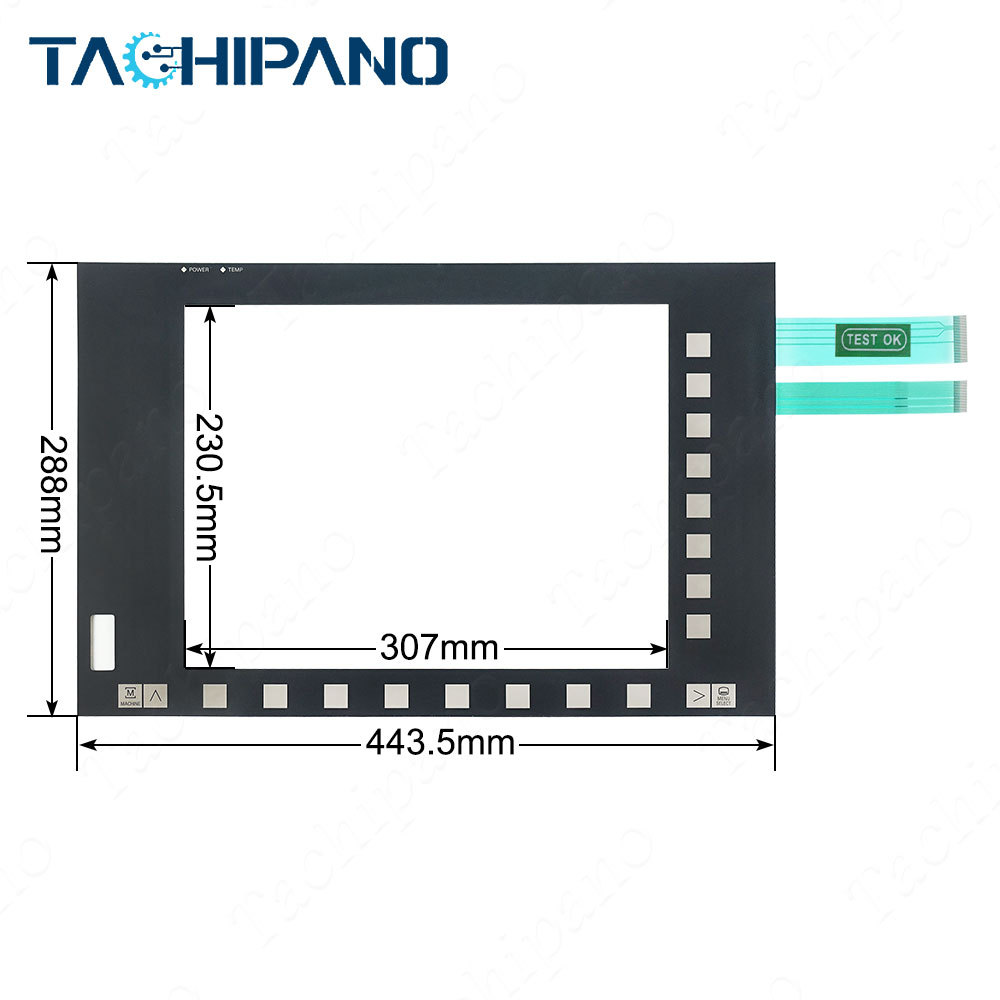 6FC5203-0AF03-0AA0 FOR Membrane keypad keyboard switch 6FC5 203-0AF03-0AA0 SINUMERIK operator panel front OP 015; 15.0" TFT