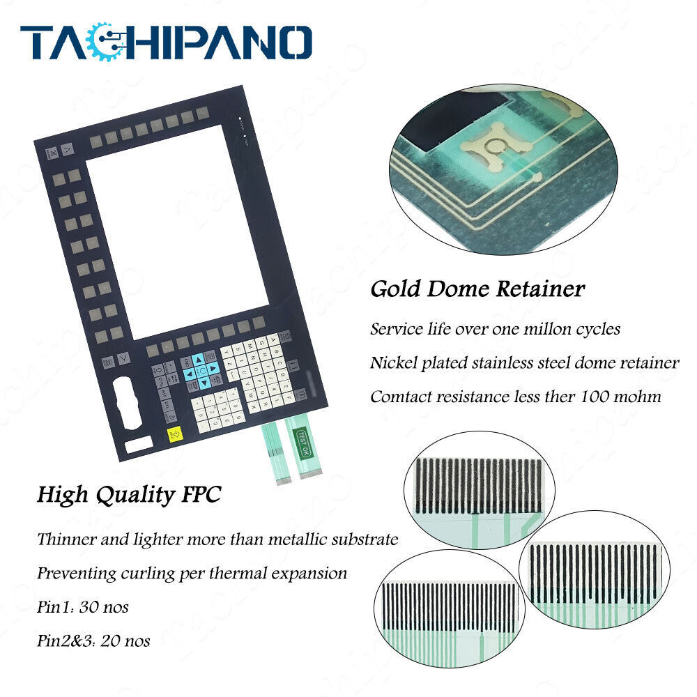 6FC5203-0AF02-0AA0 FOR Membrane keypad keyboard switch 6FC5 203-0AF02-0AA0 SINUMERIK operator panel front OP 012T; 12.1" TFT