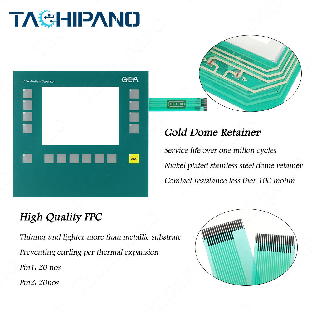 0005-4050-710 GEA OP177B OPERATOR PANEL FOR Touch screen panel+Membrane keypad +Plastic Case Cover+LCD display 0005-4050-710