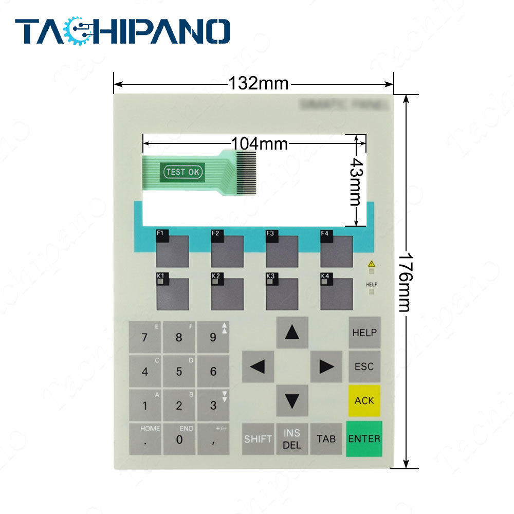 6AV6641-0CA01-0AX0 Membrane keypad Keyboard with Plastic Case Cover for 6AV 6641-0CA01-0AX0 Siemens SIMATIC OP77 Operator panel