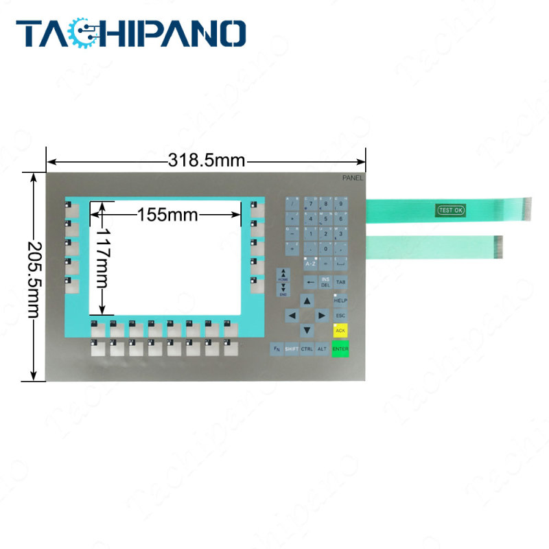 6AV6643-0DB01-1AX0 Membrane keypad switch + Front case + back housing for 6AV6 643-0DB01-1AX0 SIMATIC MP 277 8" KEY MULTIPANEL