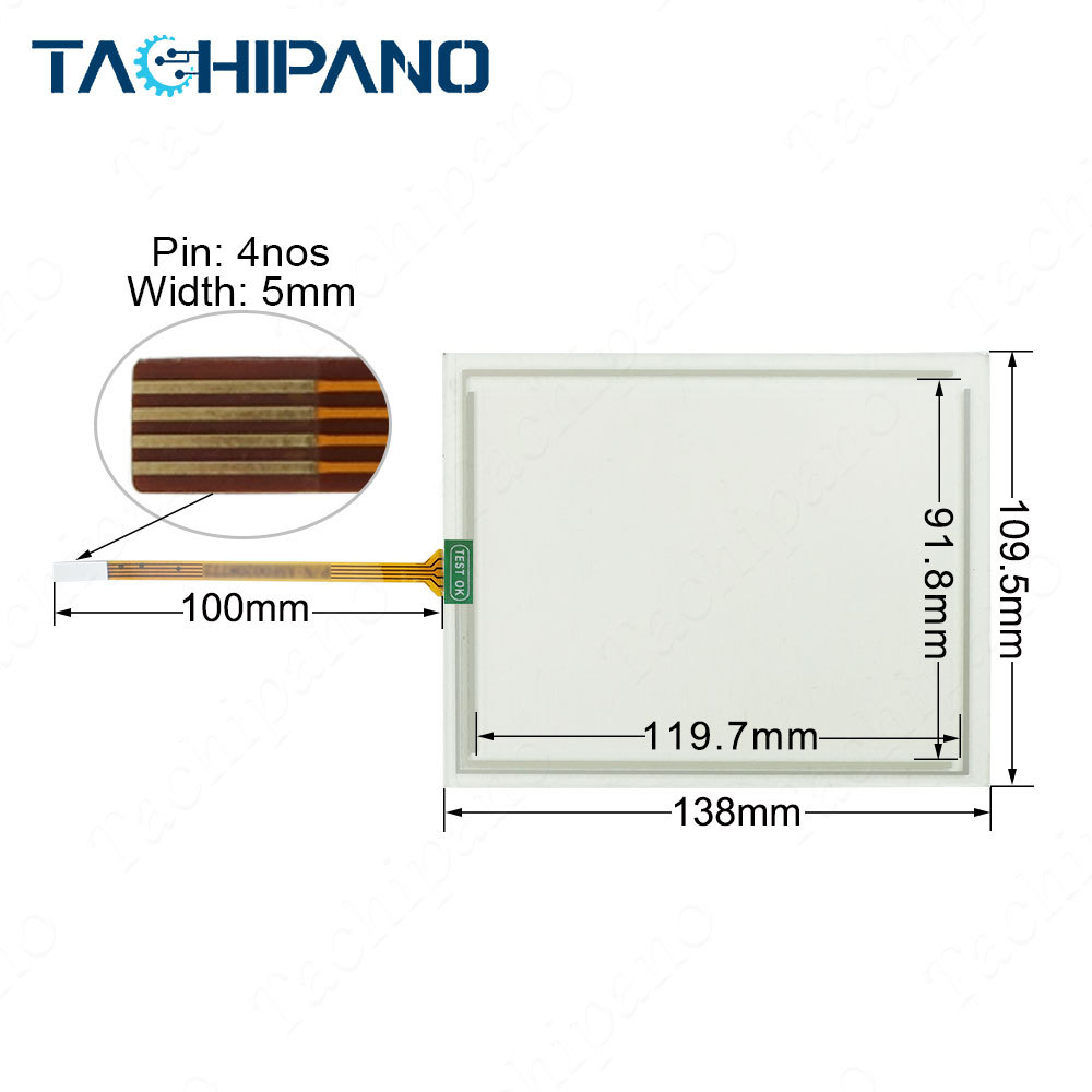 Plastic case cover for 6AV6 545-0CA10-0AX0 6AV6545-0CA10-0AX0 TP270 6 Touch screen glass +Protective overlay