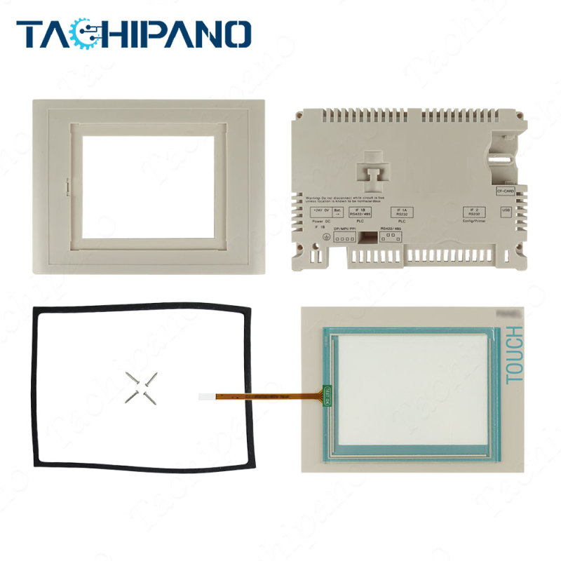 Plastic case cover for 6AV6 545-0CA10-0AX0 6AV6545-0CA10-0AX0 TP270 6 Touch screen glass +Protective overlay