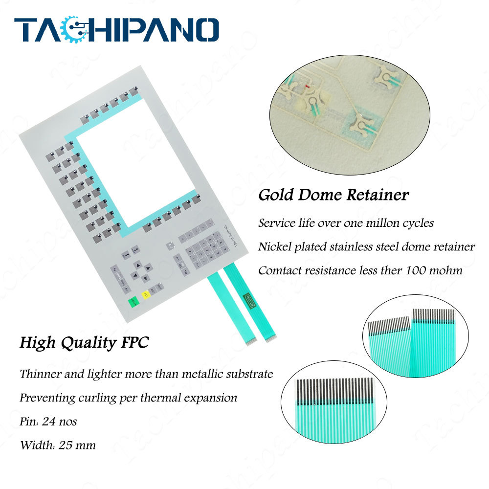 6AV6542-0AA15-1AX0 Touch Screen Panel Glass, Protective film, Membrane keypad for 6AV6 542-0AA15-1AX0 SIMATIC MP270 MULTI PANEL, 10
