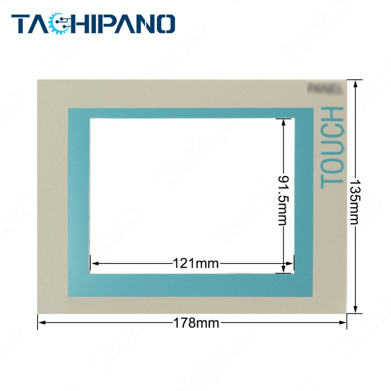 Plastic case cover for 6AV6 545-0CA10-0AX0 6AV6545-0CA10-0AX0 TP270 6 Touch screen glass +Protective overlay