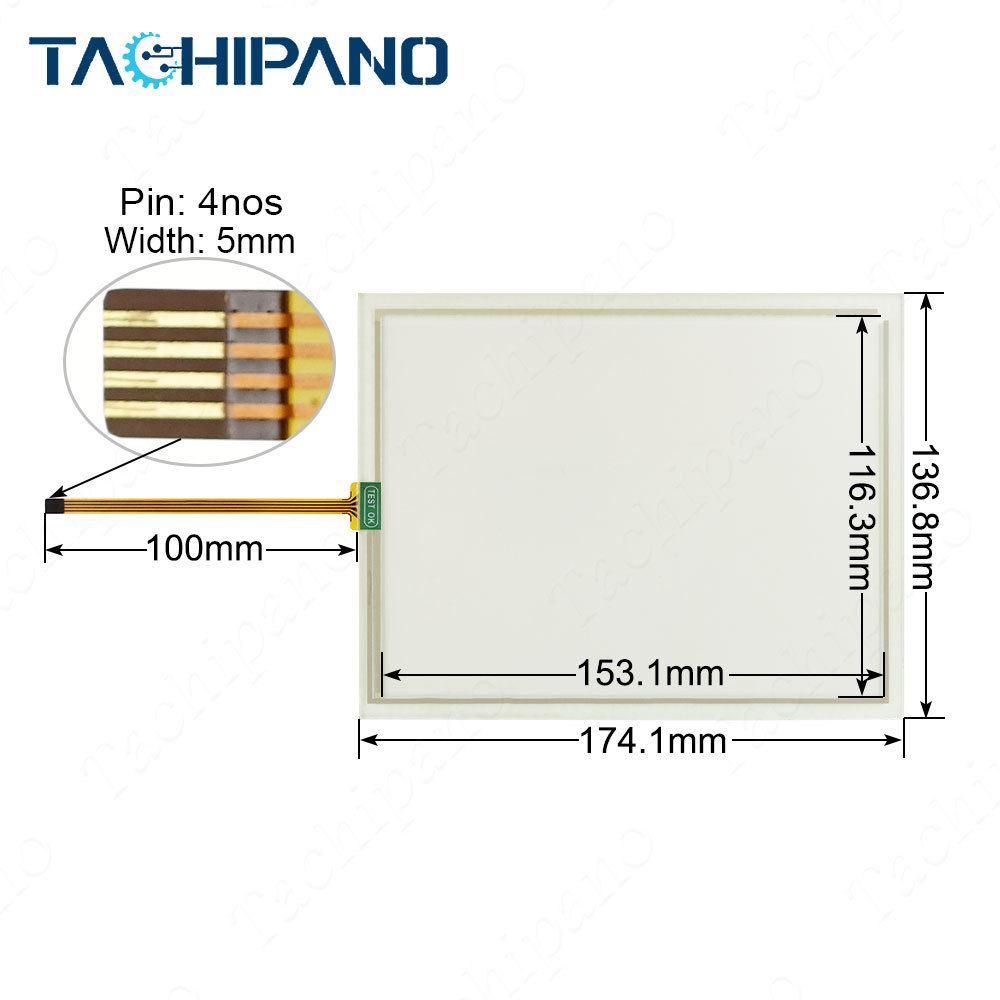 6AV6652-3MB01-0AA0 Touch screen panel +Protective film+ Front & back case housing for 6AV6 652-3MB01-0AA0 TARTER PACKAGE MP277 8" TOUCH