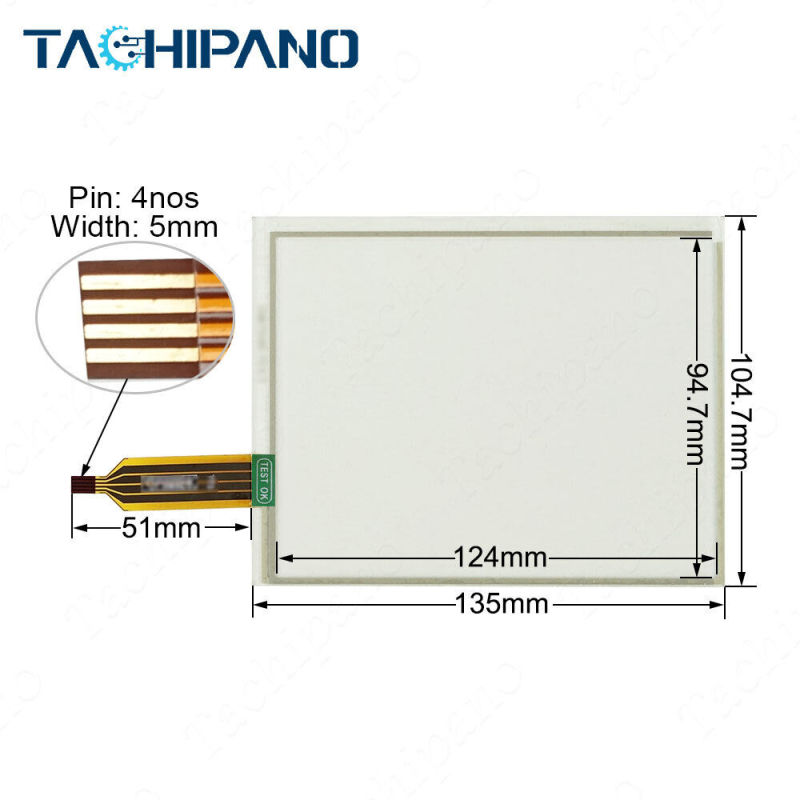 Touch screen 6AV6545-0AA10-0XA0 6AV6 545-0AA10-0XA0 Siemens TP070 touch panel glass