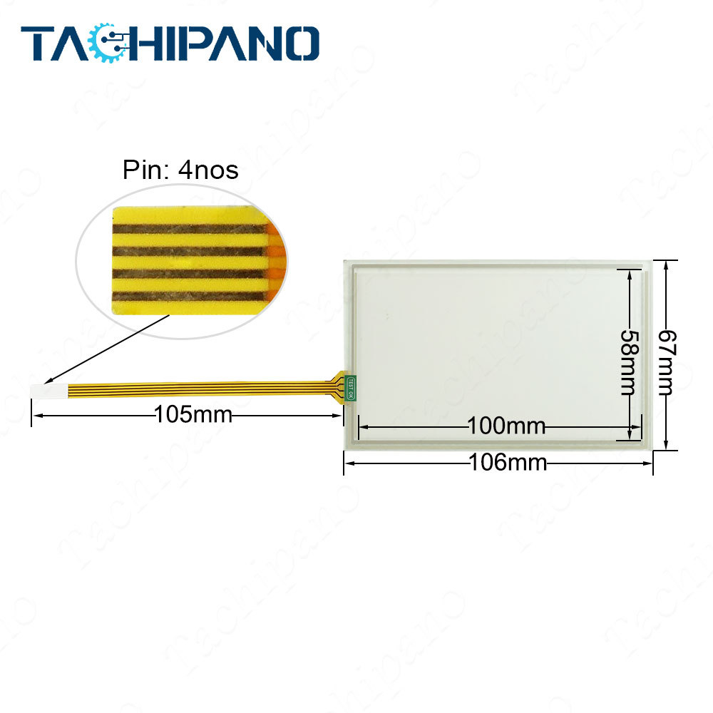 Plastic Housing Case Cover for 6AV6642-5BD10-1HT0 6AV6 642-5BD10-1HT0 TP177B-4 with Membrane Keyboard , Touch screen panel