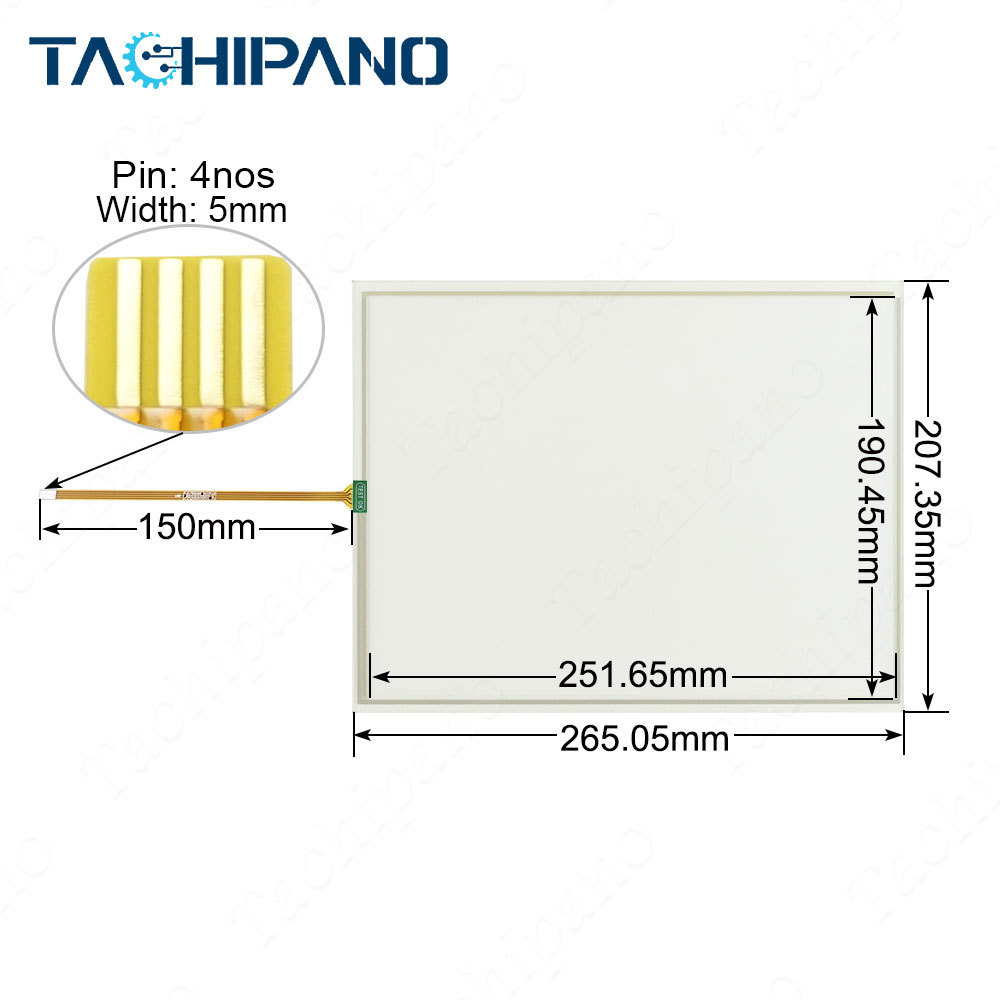 AMT 98402 AMT98402 AMT-98402 for Touch screen panel glass with Protective film