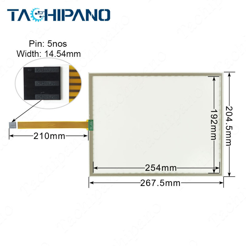 6AV6652-4FA01-0AA0 Touch screen panel +Protective film+ Front case +LCD screen for 6AV6 652-4FA01-0AA0 STARTER PACKAGE MP377 12" TOUCH