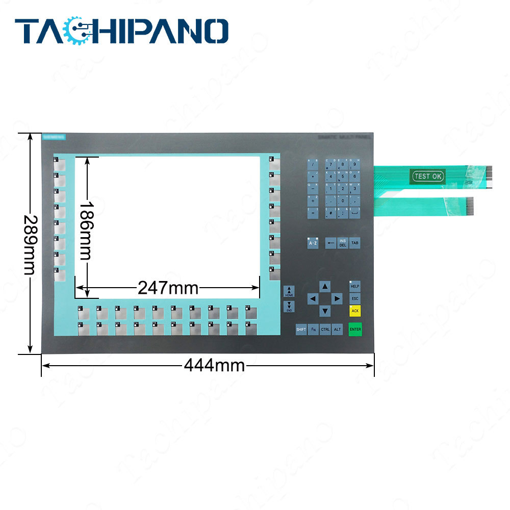6AV6644-0BA01-2AX1 Membrane keypad Keyboard for 6AV6 644-0BA01-2AX1 MP377 12" Switch