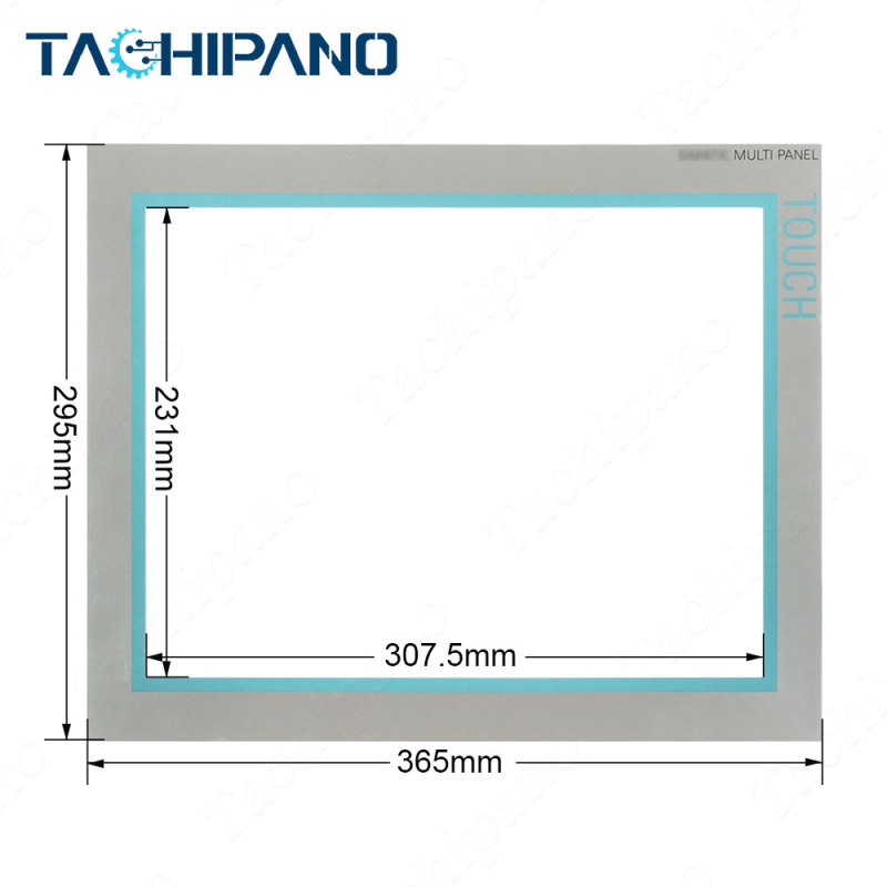 6AV6644-0CB01-2AX0 Touch screen panel +Protective film+ Front case housing for 6AV6 644-0CB01-2AX0 SIMATIC MP 377 15" Touch