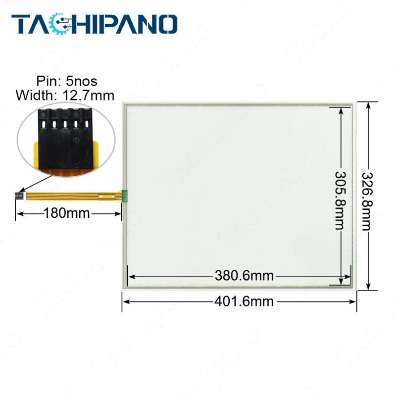 6AV6644-0AC01-2AX1 Touch screen panel + Protective film for 6AV6 644-0AC01-2AX1 SIMATIC MP 377 19" Touch