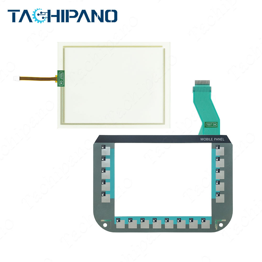 6AV6645-0CA01-0AX0 Touch screen panel + Membrane keypad keyboard for 6AV6 645-0CA01-0AX0 SIMATIC MOBILE PANEL 277 8"