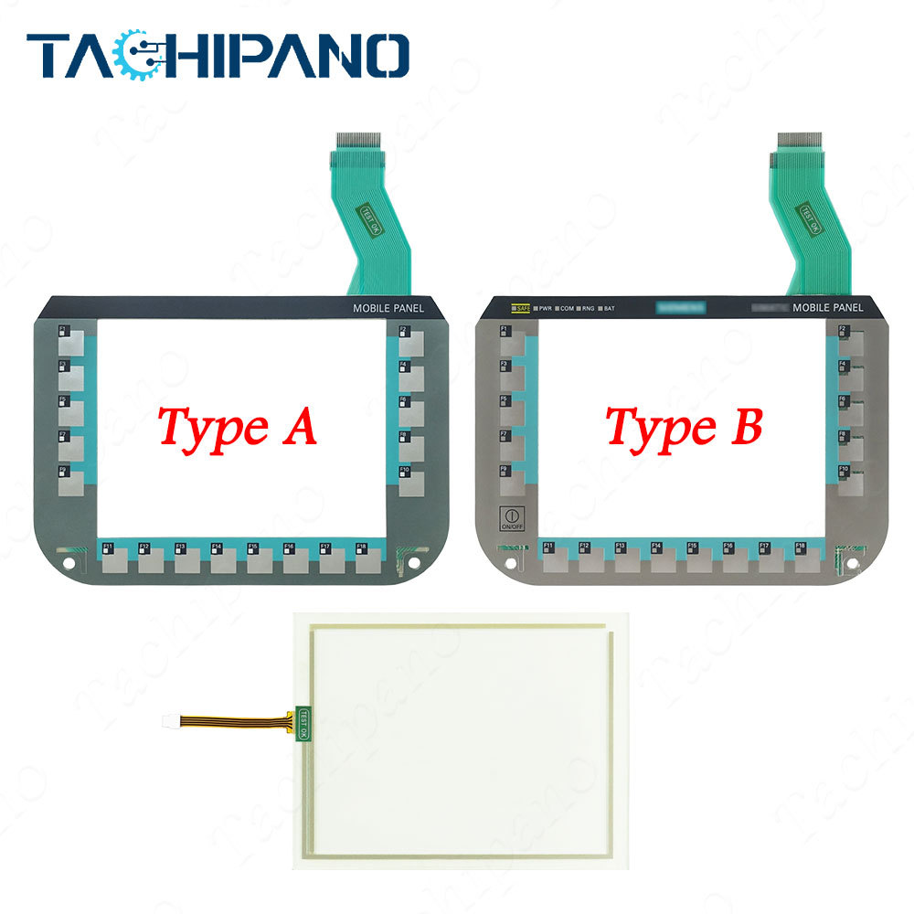 6AV6645-0CA01-0AX0 Touch screen panel + Membrane keypad keyboard for 6AV6 645-0CA01-0AX0 SIMATIC MOBILE PANEL 277 8"