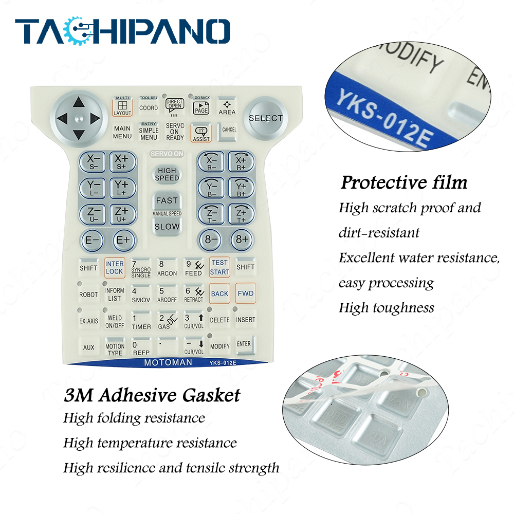 DX100 YKS-012E Protective film for Yaskawa Electric Corporation YKS-O12E Front overlay