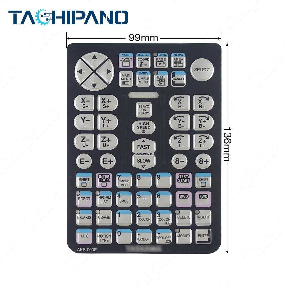 YRC1000 AKS-000E Protective flim overlay for YRC1000 TEACH PENDANT Control