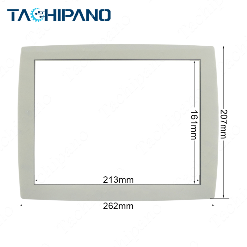 PP845A 3BSE042235R2 Touch screen panel glass with Protective film overlay for ABB panel 800 Controller