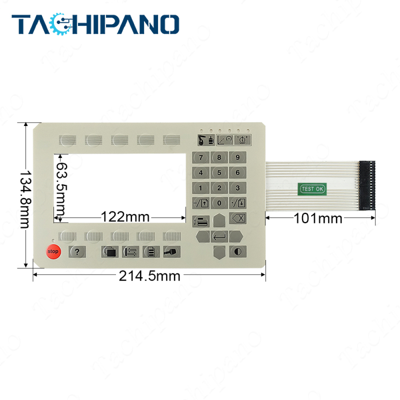 IRB6400-2460 3HAB3573-ABA Membrane switch, LED Light board, Front plastic case for PROG.ENHET S4 Robot Teach Pendant