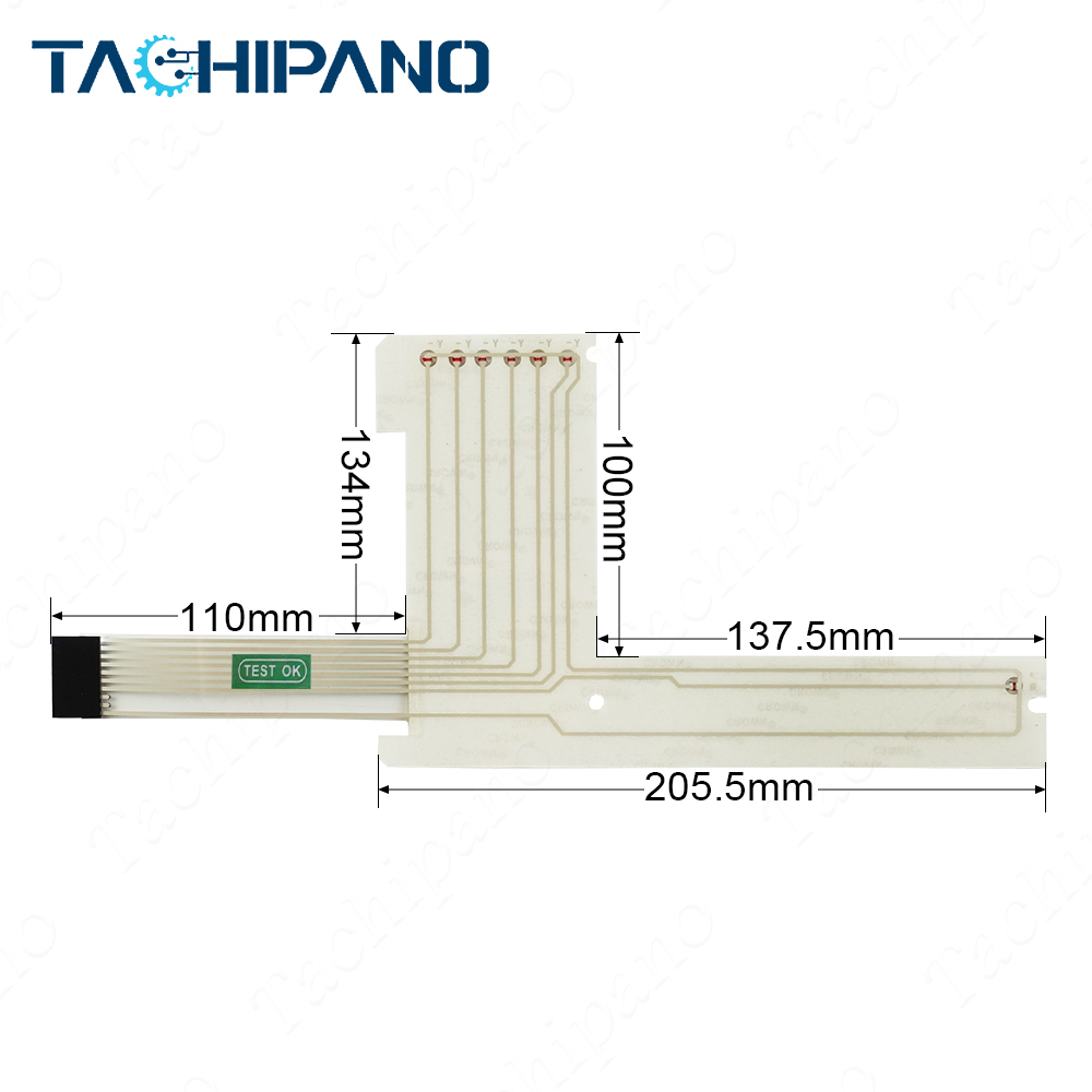 IRB6400-2460 3HAB3573-ABA Membrane switch, LED Light board, Front plastic case for PROG.ENHET S4 Robot Teach Pendant