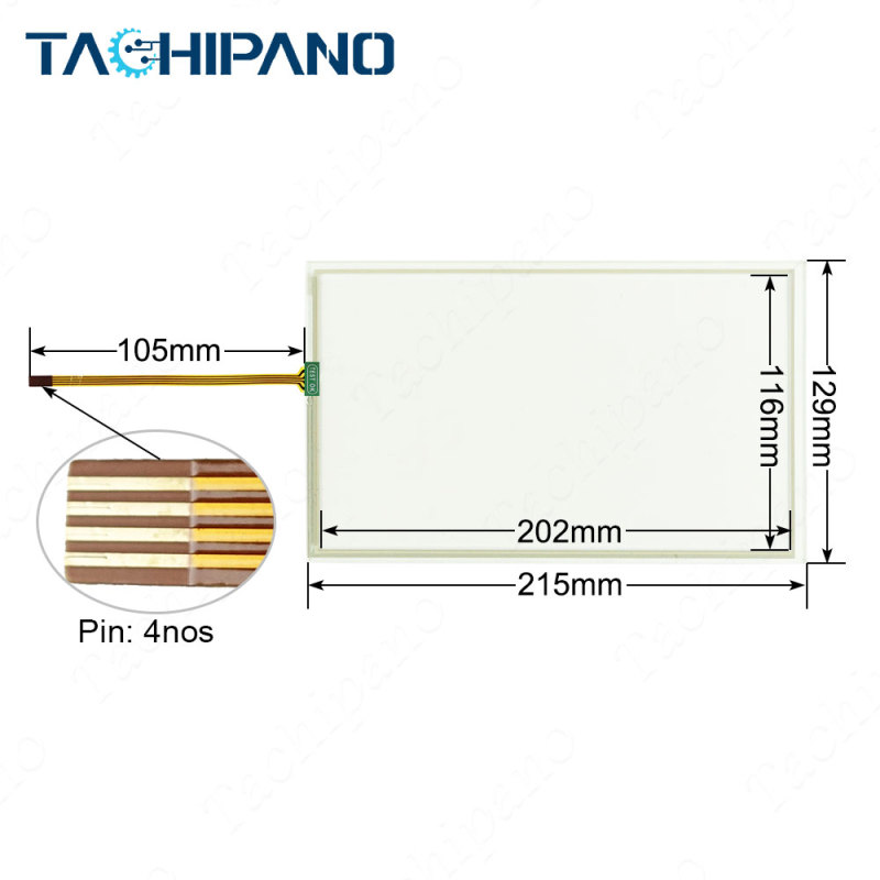 6AV2123-2JB03-0AX0 Front Pleastic Case, Touch Screen Panel, Membrane Keypad, LCD Display For 6AV2 123-2JB03-0AX0 SIMATIC HMI KTP900 Basic