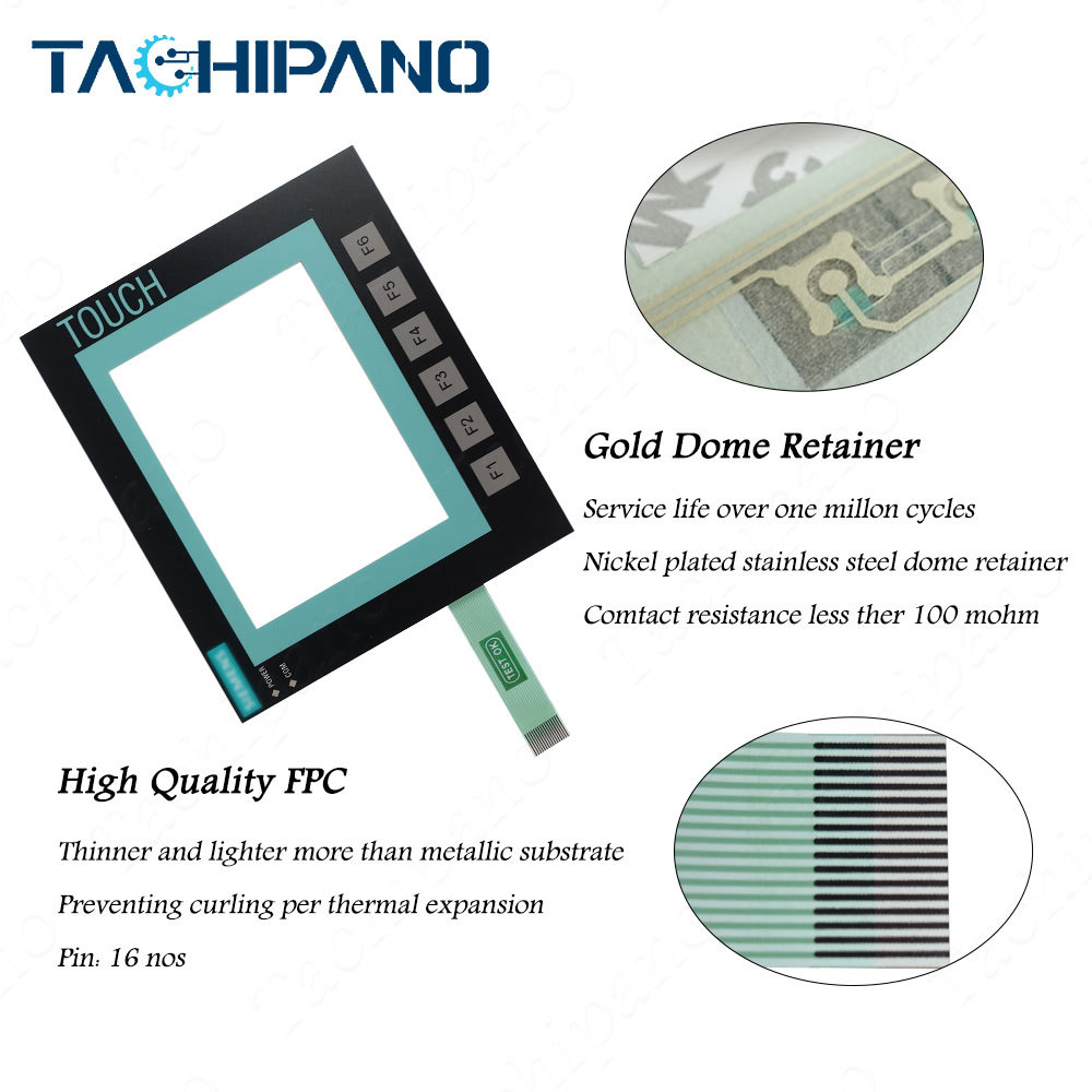 6AV6640-0DA11-0AX0 Plastic case cover, Touch screen glass, Membrane keypad for 6AV6 640-0DA11-0AX0 K-TP178 MICRO