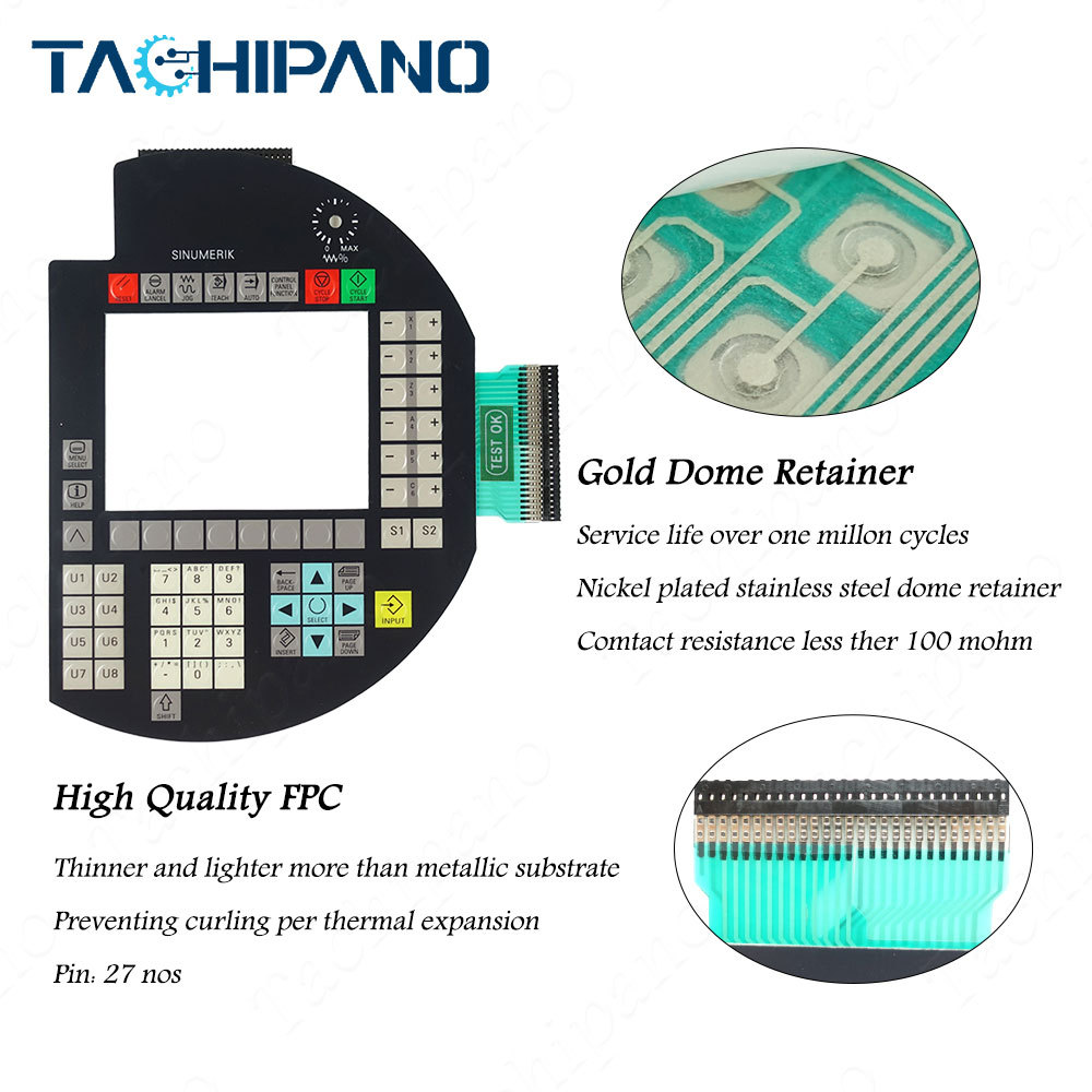 6FC5403-0AA10-0AA1 Plastic case cover + Membrane Keypad For 6FC5 403-0AA10-0AA1 SINUMERIK handheld terminal HT6