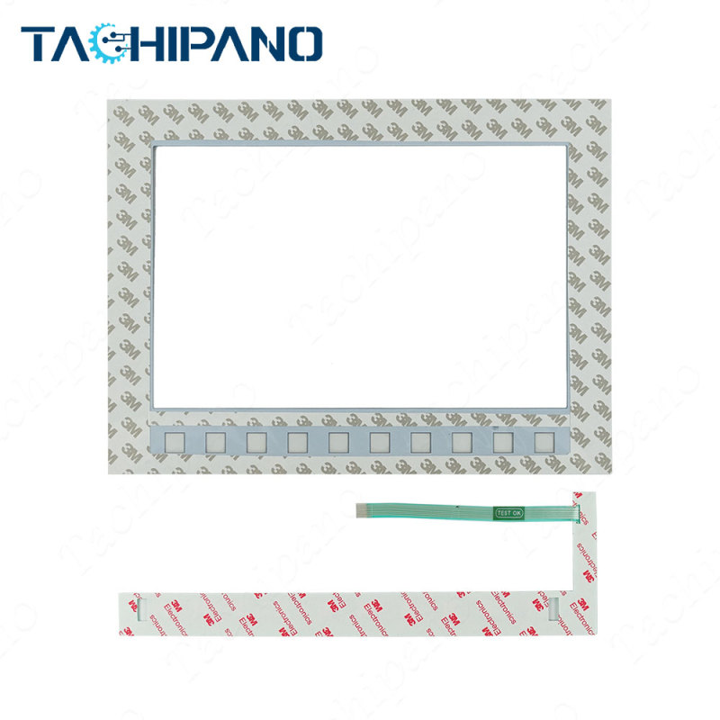 6AV2123-2MB03-0AX0 Front case cover, Touch screen panel, Membrane Keypad for 6AV2 123-2MB03-0AX0 SIMATIC HMI KTP1200 Basic